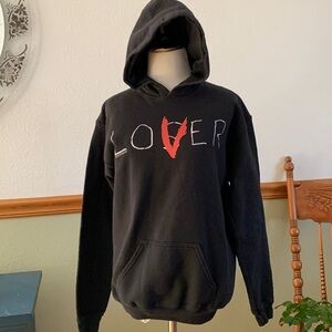 Absolute Cult Lover/Loser “IT” black hooded sweatshirt sz Small